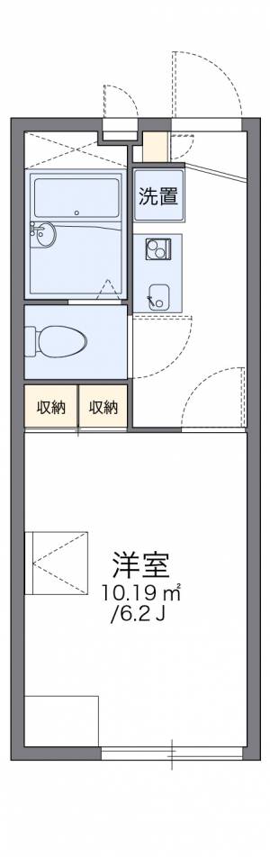 レオパレスパル 207の間取り画像