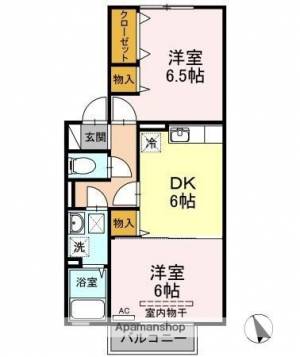 グレイスコート　アネックス B203の間取り画像