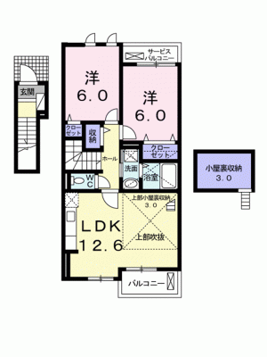 サニーヴィラ　I 203の間取り画像