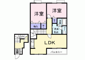 リヴァーパークＣ 202の間取り画像