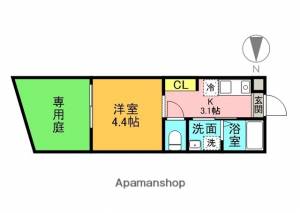 ゲレンデヴァーゲン森松 105の間取り画像