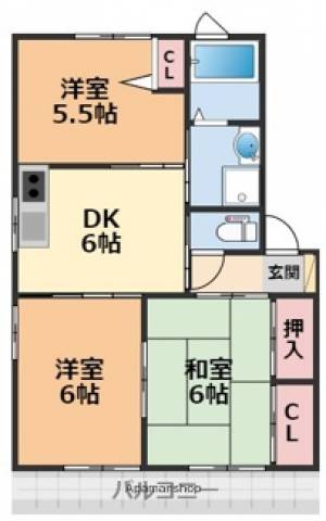 ルミナス北久米I　Ａ棟 102の間取り画像