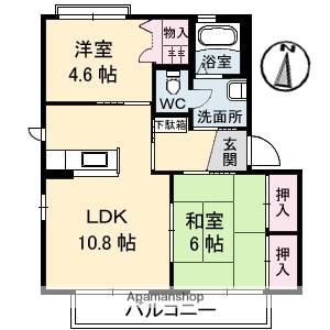 メゾンウィステリア　Ａ棟 102の間取り画像