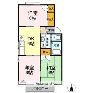 フレンドリー91　Ｄ棟 202の間取り画像