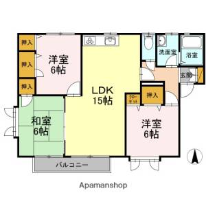 グランシード東野　Ａ棟 201の間取り画像