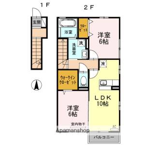 セジュール小坂　Ｃ棟 C201の間取り画像