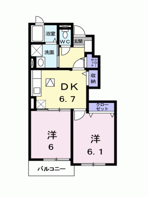 ゼファーＴ1 103の間取り画像