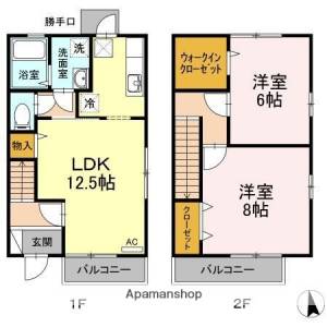 クレマンティーヌ　Ｃ棟 C103の間取り画像