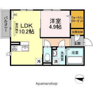 リベルテ立花 205の間取り画像