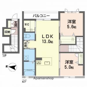 シャーメゾン来住 202の間取り画像