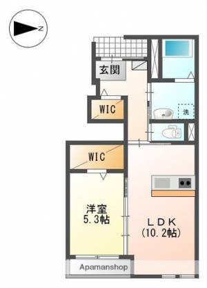 メゾン　メルヴェーユ 102の間取り画像