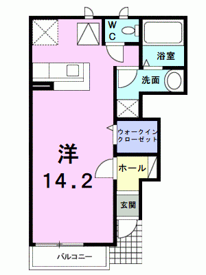 ポワッソン 102の間取り画像