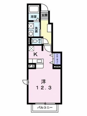 プラシード小坂Ｂ 105の間取り画像