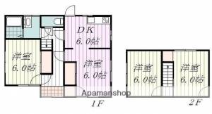 溝辺借家　6号 1の間取り画像