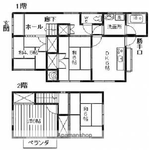 南久米一戸建　南棟 1の間取り画像