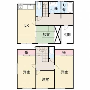 祝谷4丁目戸建 の間取り画像