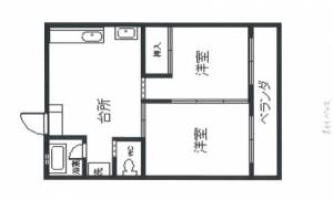 スカイパレス二葉 403号室の間取り画像