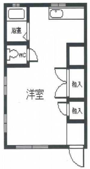 松木アパート ６号室の間取り画像