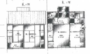 久松棟割 東側の間取り画像