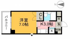 アルファ上町 全５室 の間取り画像