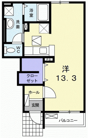 フリューリング 102の間取り画像