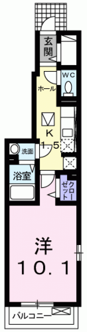 ミール吉田町 101の間取り画像