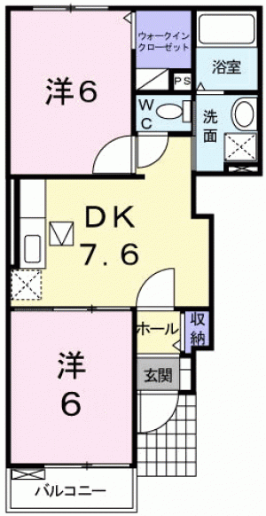 プリムローズＩＮＯ 102の間取り画像