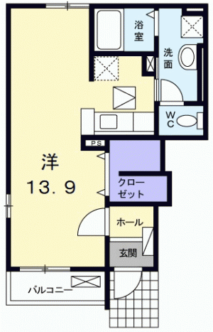 フリューリング 101の間取り画像