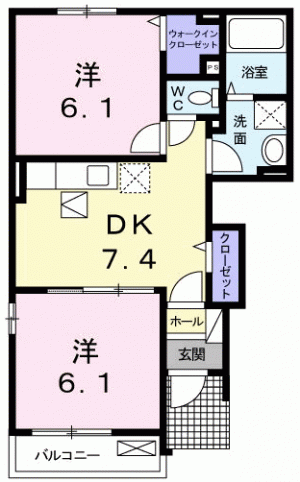 ＦＬＯＲ　野市　Ｂ 101の間取り画像