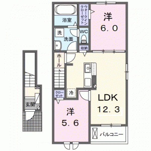 クラール野市Ｃ 204の間取り画像