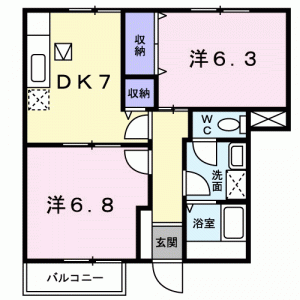 グリーンハイツ横浜Ｉ 101の間取り画像