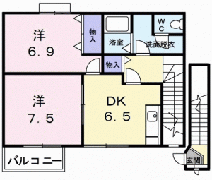 グリーンハイツ横浜Ⅱ 201の間取り画像