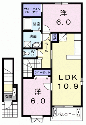 イリーゼ　Ｂ 203の間取り画像