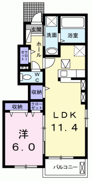 ミライ　Ａ 101の間取り画像