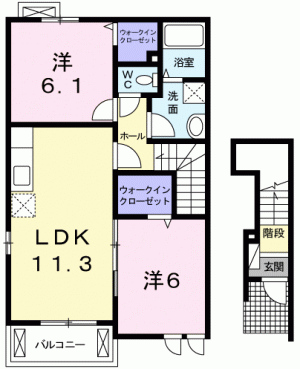 アンジュ 201の間取り画像