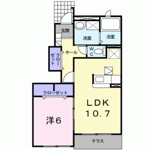 アルカンシエル土佐　Ⅲ 103の間取り画像