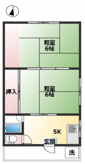 グリーンパレス・東城山 302の間取り画像