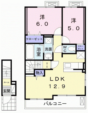 中村家　土佐　Ⅱ 204の間取り画像