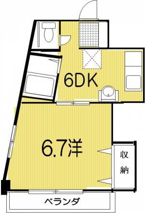 レジデンスさくら 202の間取り画像