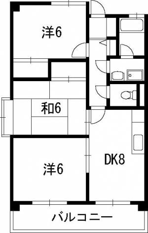 レジデンス扇 305の間取り画像