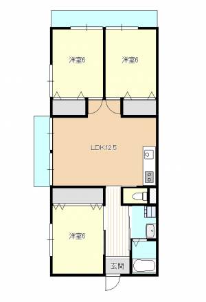 岡本マンションⅡ 303の間取り画像