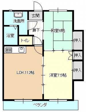 ルミナス枝川 の間取り画像