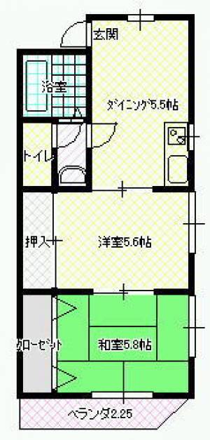 コーポ深田 の間取り画像