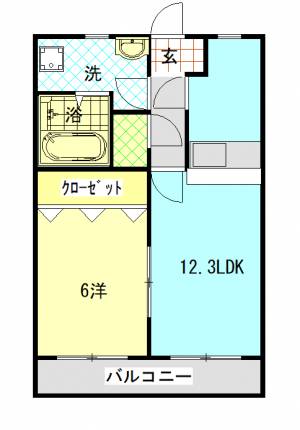 ミール 401の間取り画像