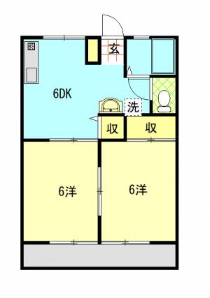 サンライフ大谷 102の間取り画像