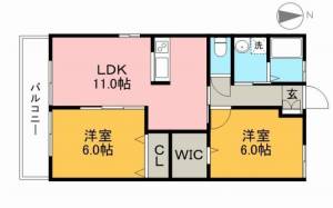 ローゼンハウス 201の間取り画像