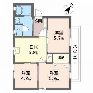 カノン 201の間取り画像