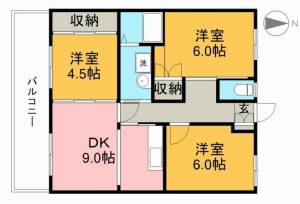 アバン寿 206の間取り画像