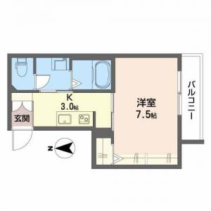 シャーメゾン朝倉駅前 203の間取り画像