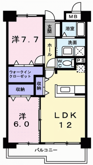 フランスクエア 202の間取り画像